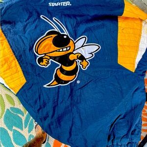 STARTER Blue and Gold Jacket with Bee Design